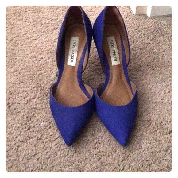steve madden blue pumps